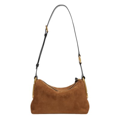 THE SCENE MEDIUM SHOULDER BAG IN SUEDE